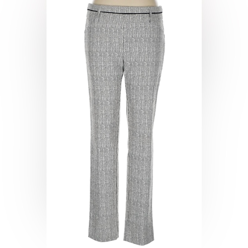 Zac & Rachel Black and White Pull On Slim Ankle-length Pants